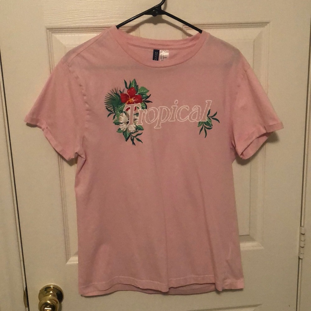 Mens H&M T-shirt ‘Tropical’